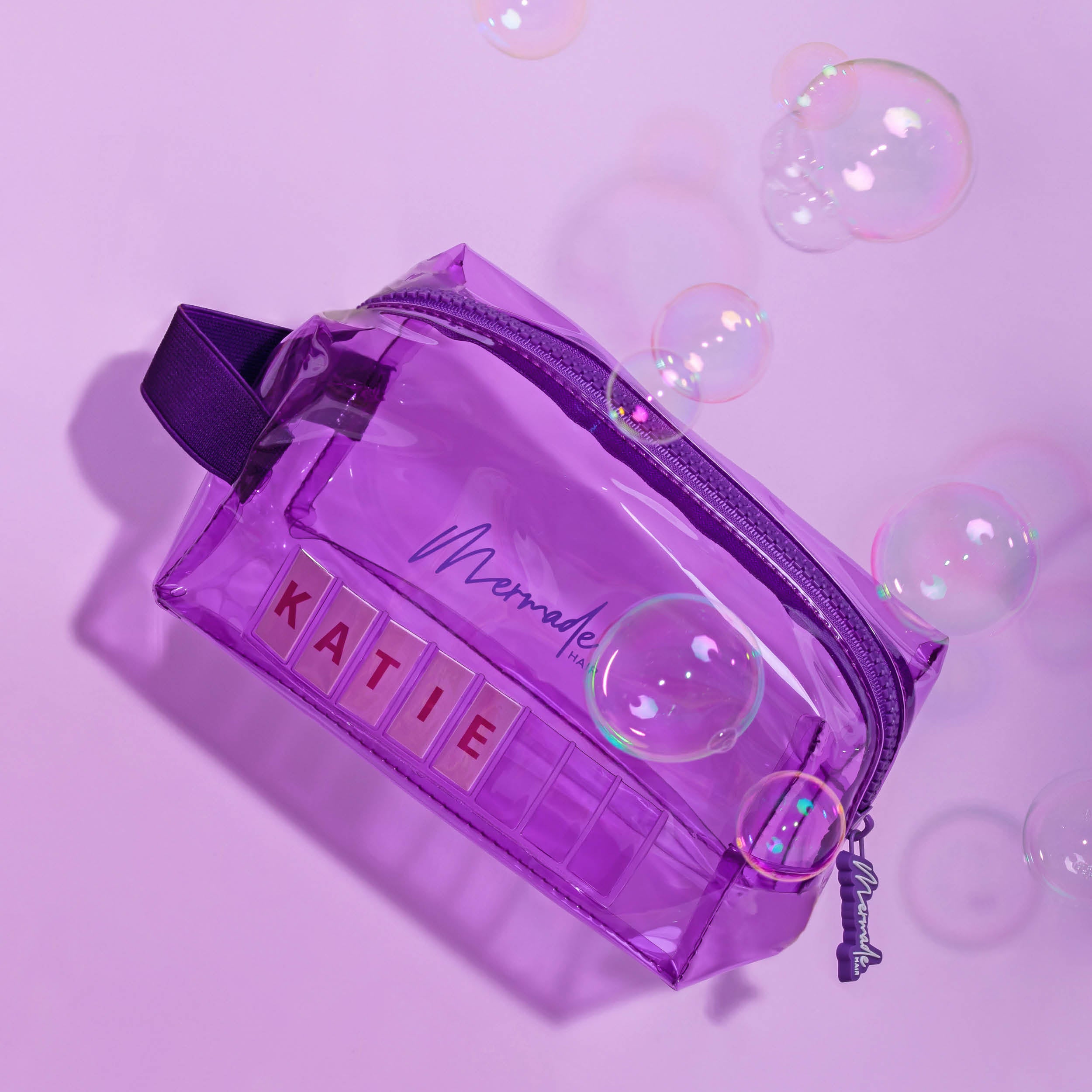 Personalised Toiletry Bag Lilac