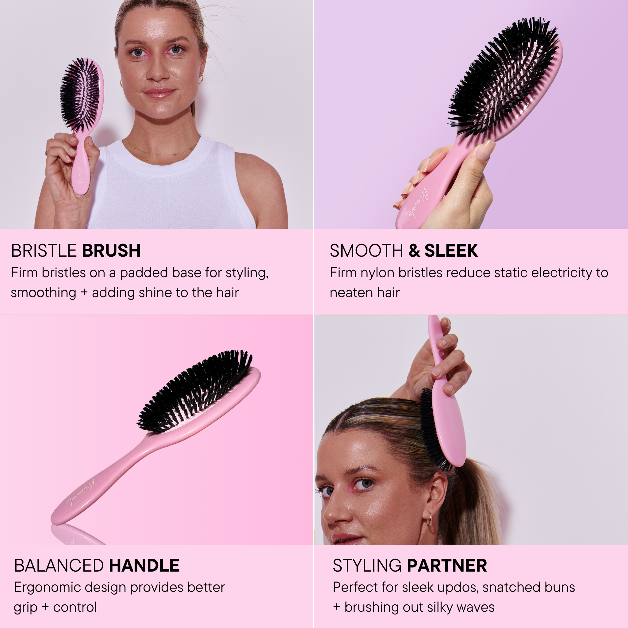 Features and benefits of the Mermade Hair Styling Brush