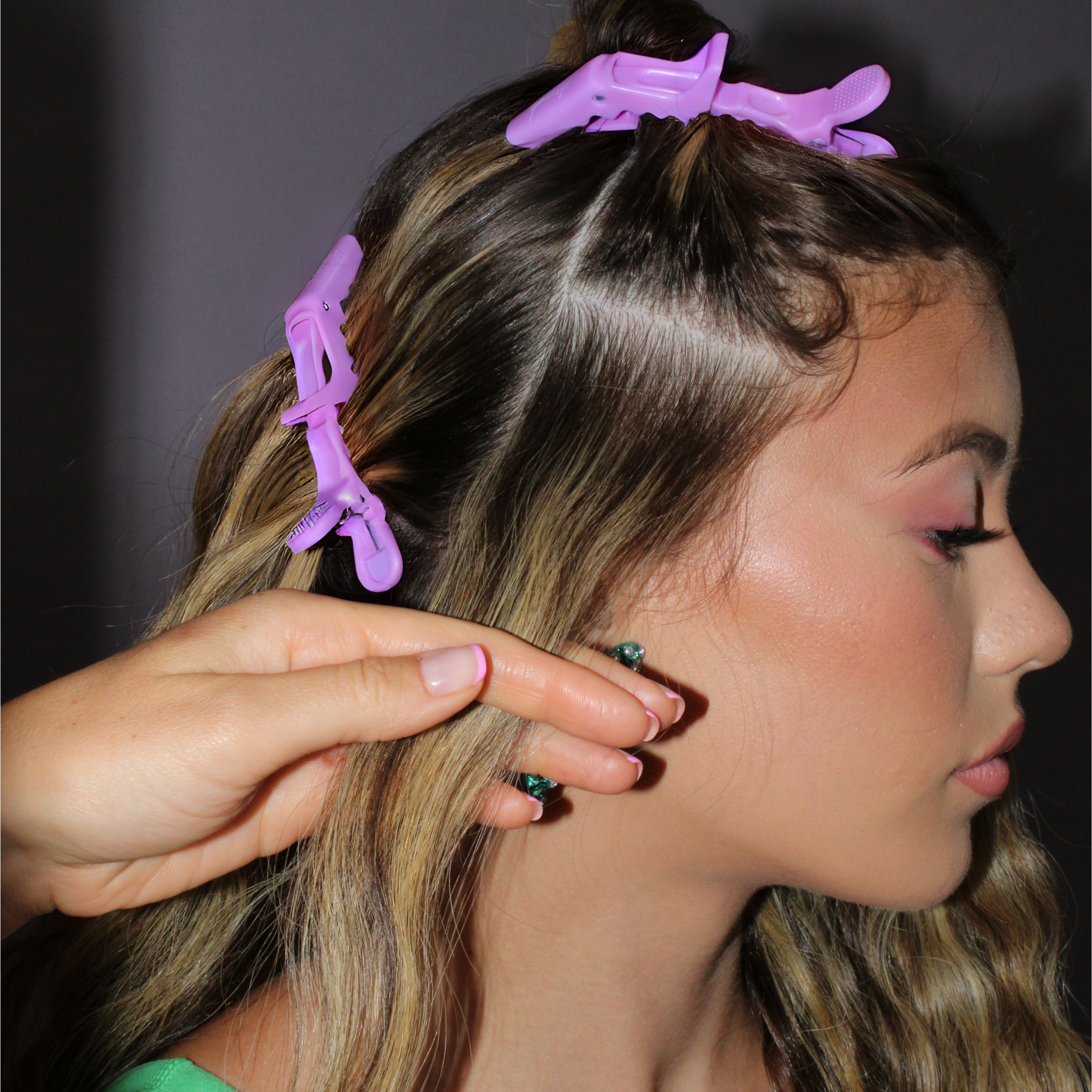 Mermade Hair Grip Clips Lilac