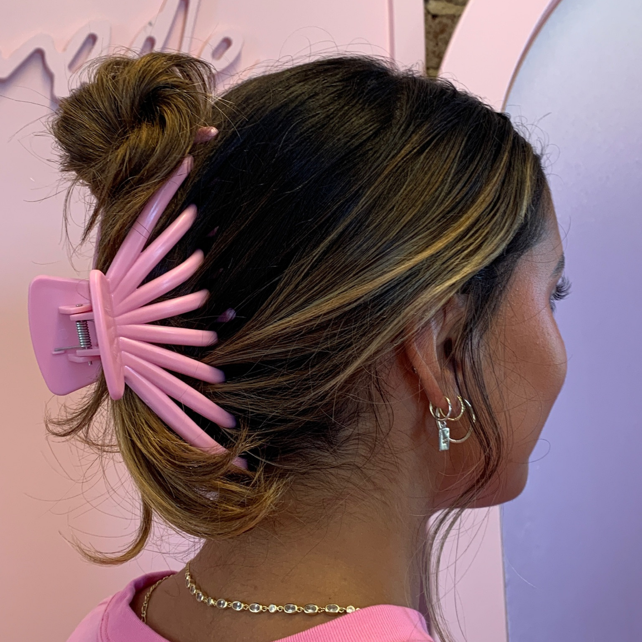 Model using the Mermade Hair Octopus Clip