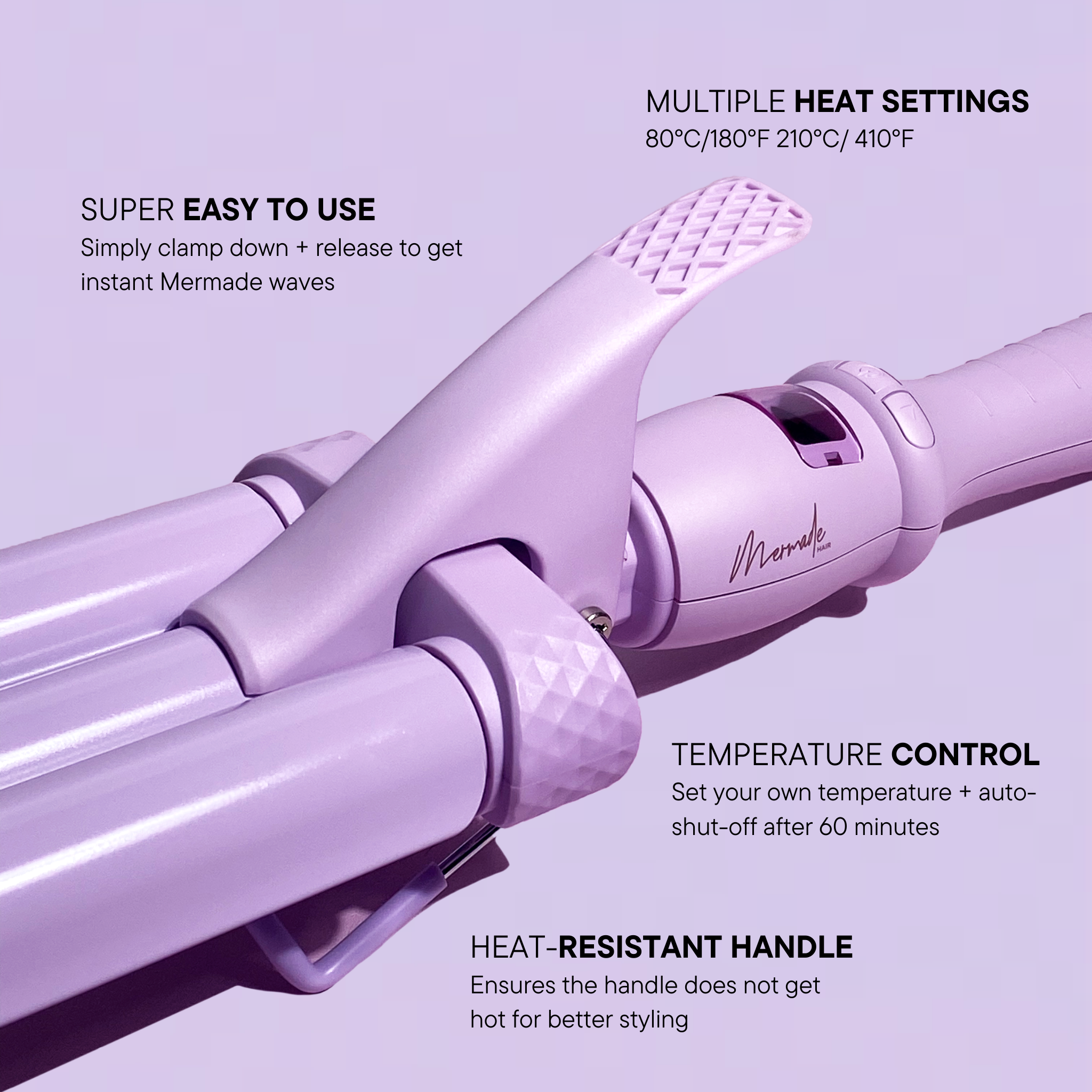 Mermade PRO Hair Waver - 0.9" Cutie® Lilac