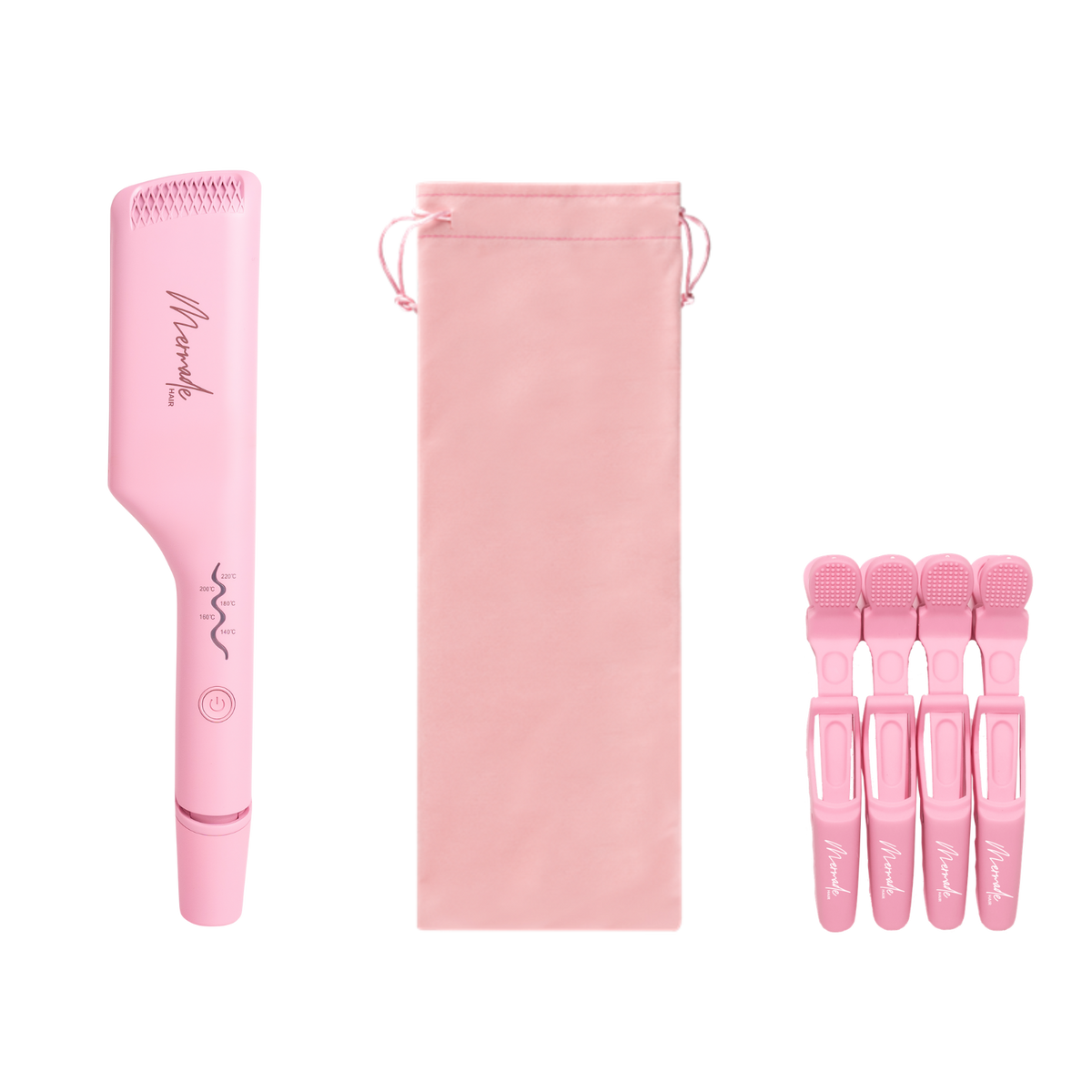 NEW 1-inch Double Waver Pink - Mermade Hair
