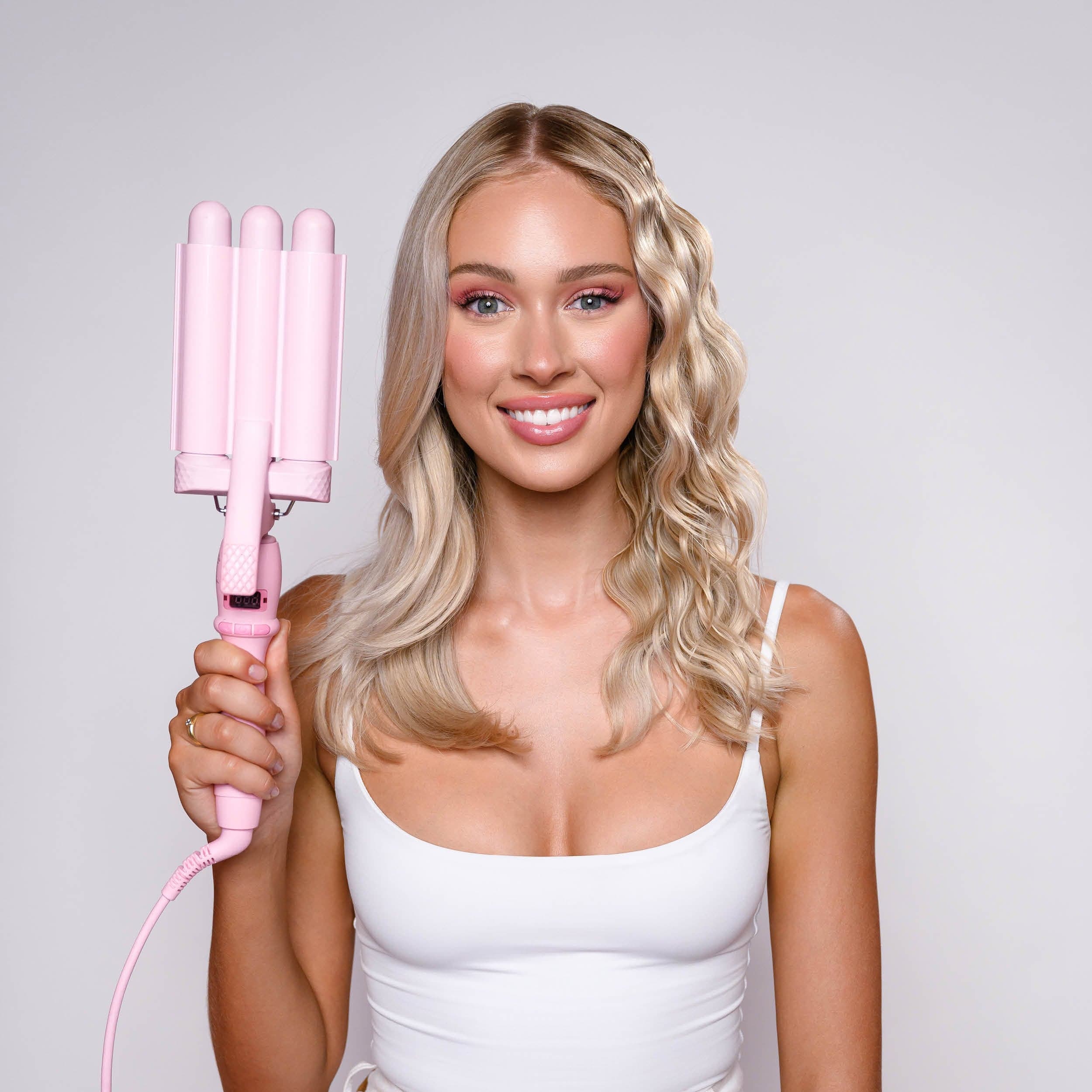 Mermade PRO Mini Hair Waver - 1" Pink