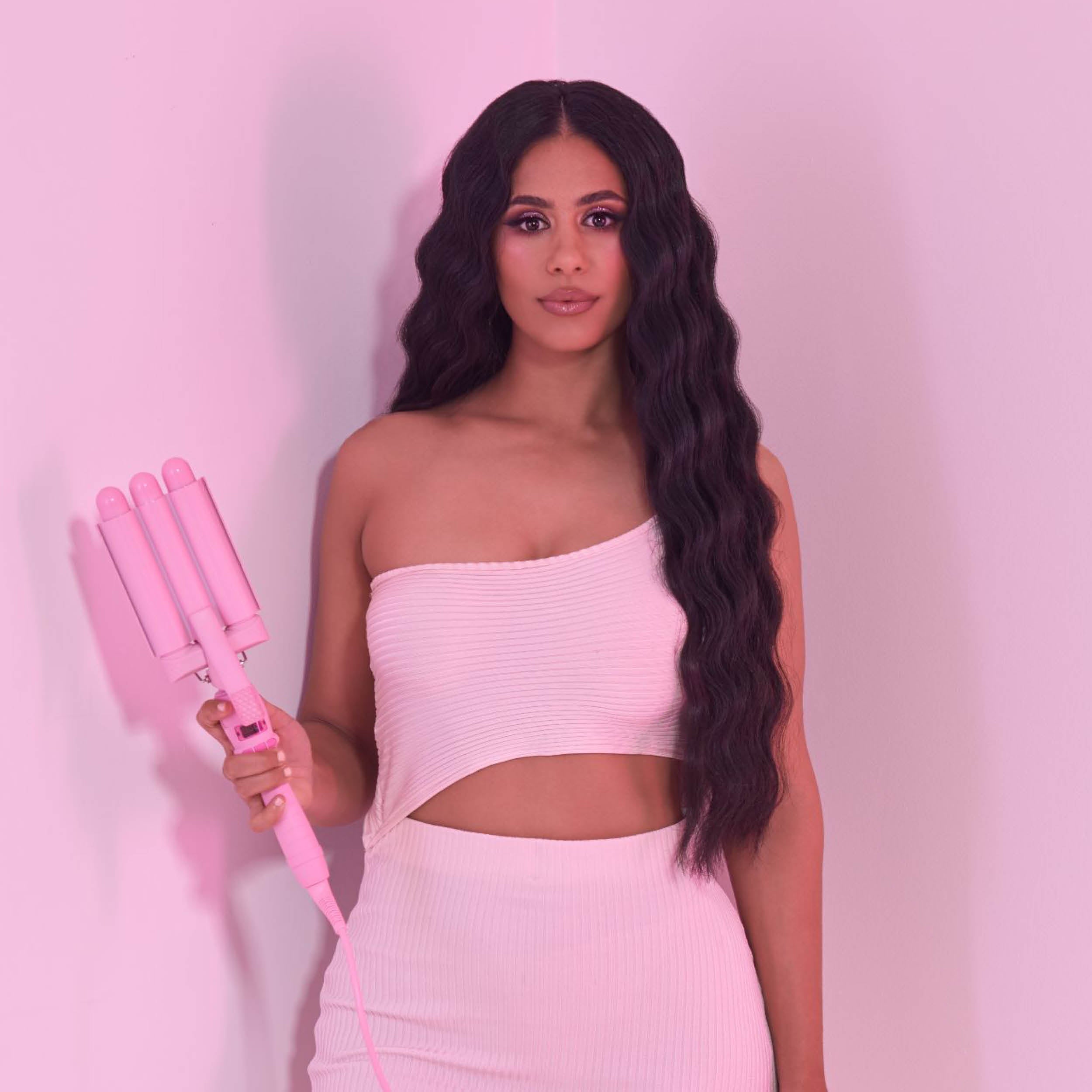 Mermade PRO Mini Hair Waver - 1" Pink