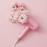Mermade Hair Dryer close up with flowers